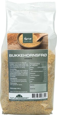 Natur Drogeriet Bukkehornsfrø knust 500 g, Helse & Madvarer, Krydderier, Øvrigt