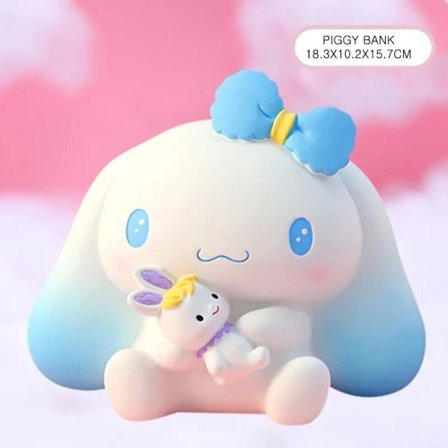 Sanrio Pompompurin Serie Ornament Piggy Bank Børn's Legetøj Kawaii Dukke Model Anime Nat Lys