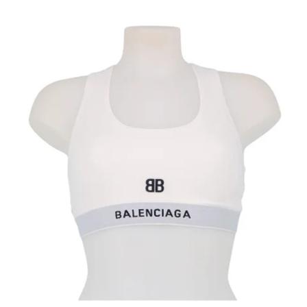 Balenciaga Vintage Pre-owned Cotton tops , Wit , Dames , Maat: M