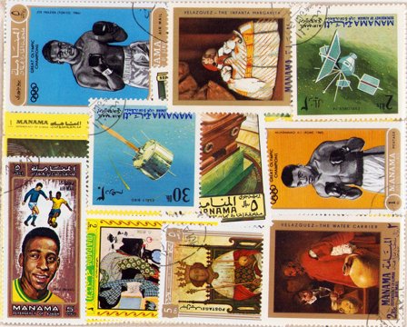 Manama - 100 forskellige - Stemplet