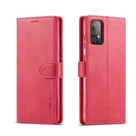 Samsung Galaxy A52 / A52s - Lc.imeeke Läder Fodral - Röd/rosa Röd/rosa