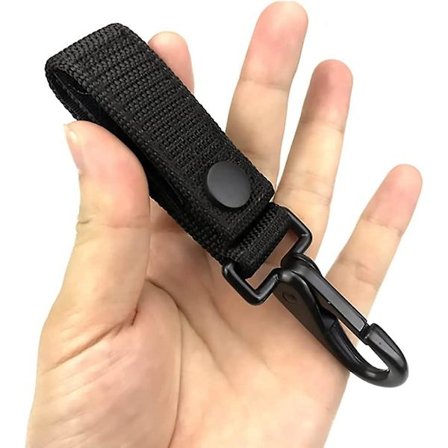 Belteholder med nøkkelholder for 2" og 2" bredt belte, holder med sterk metallisk politinøkkelklemme, militær Molle-krok, politi militært utstyr 