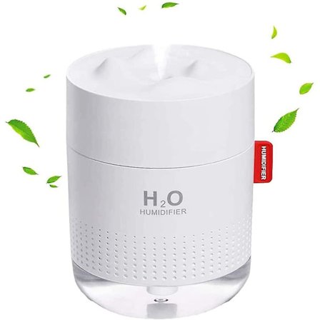 Plante Luftfukter, Stille Bærbar Luftfukter, 500ml Stille Luftfukter Med To Justerbare Tåkemodus Og Med Nattlys, Vannløs Auto-av