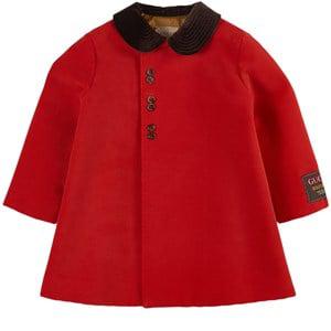 Kids - Gucci Red Long Sleeve Button Coat with Collar 36 months - Coats and jackets - 36 months - Red