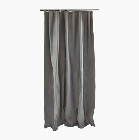 Duschdraperi grå 180 x 200 cm - Biltema