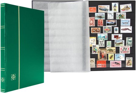 BASIC insticksbok - A4 - 32 sorte sider - Grøn - Leuchtturm