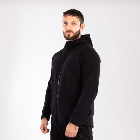 Star Wear Hoodie Sort