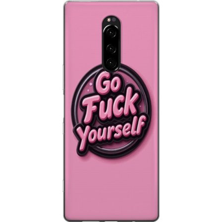 Kompatibelt Mobildeksel til Sony Xperia 1 Rosa emblemform