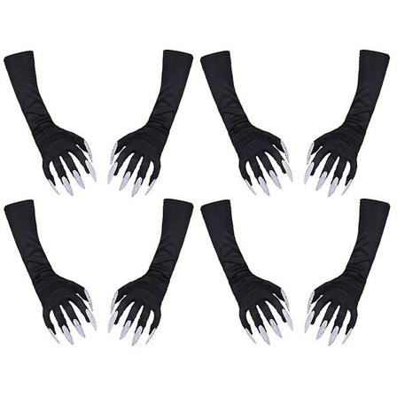 12 stk Halloween Kostume Handsker Spøgelsesnegle Handsker Lange Fingernegle Cosplay Rekvisitter 8 stk 42X10X1CM 8 pcs 42X10X1CM