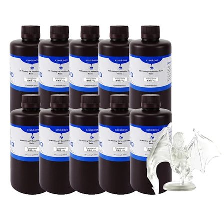 3D-utskrift UV-harts, hög precision, snabbhärdande formel,10kg Transparent10 kg Transparent