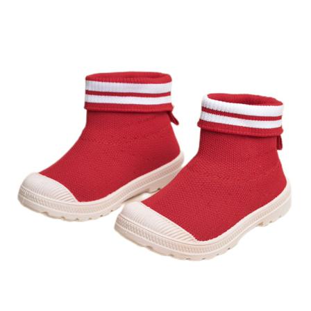 Unisex Barn Drar På Randiga Vinterskor Low Calf Fashion Bootie