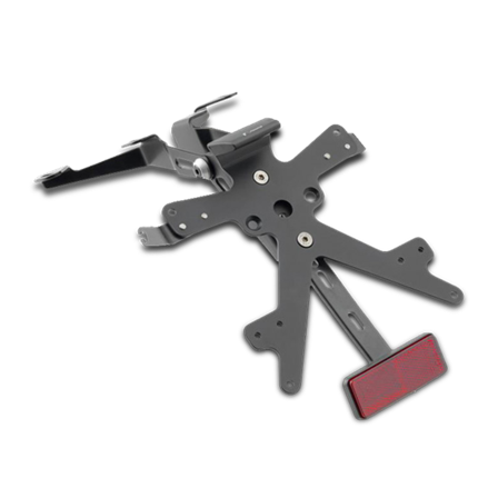 Rizoma Fox Registreringsskylthållarkit Svart - Yamaha TMAX 530 2012-2016