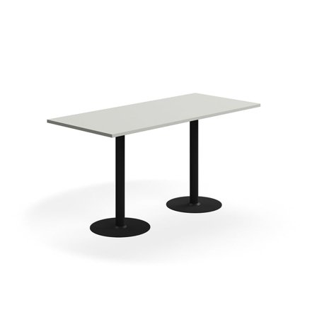 Bar table VERTICUS, 1800x800x900 mm, light grey/black