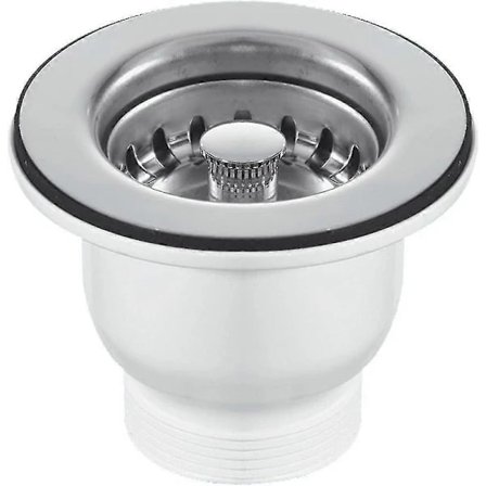 (pow yeah!) 85mm Krom Belfast Vask Kurvsi Affald - Passer til 60mm Hul - q36/YY