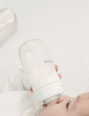 Mininor Glass Bottle - White - 3 M