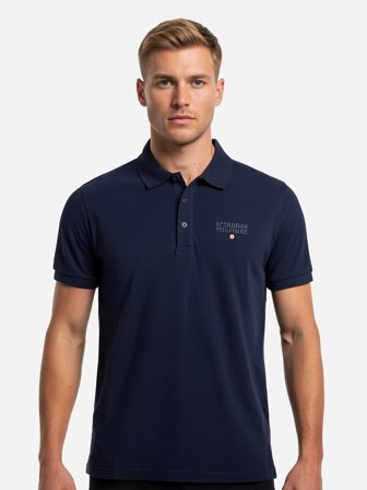 Accademia Militare Polo Maniche Corte Uomo Blu