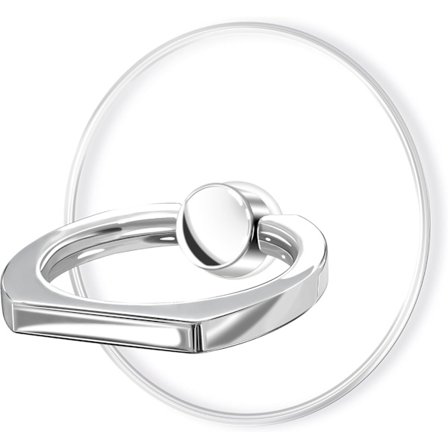 Gennemsigtig Klar Telefon Ring Greb Holder Støttefod, Finger Ring Stand til Mobiltelefon Tablet Tilbehør (Rund-Klar) (1)