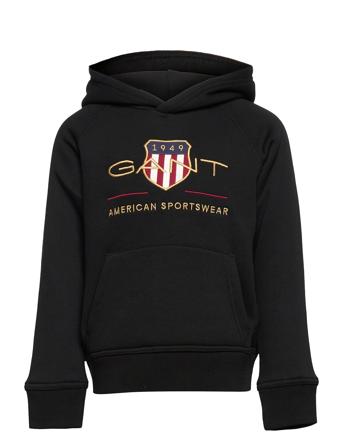 Archive Shield Hoodie Hoodie Trøje Sort GANT