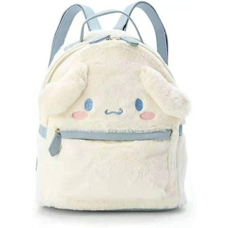 Reppu, My Melody -reppu Cinnamoroll-laukku Söpö sarjakuvahahmo Koululaukku Vaaleanpunainen pehmonukke Olkalaukku (Valkoinen 1 kpl) - Perfet