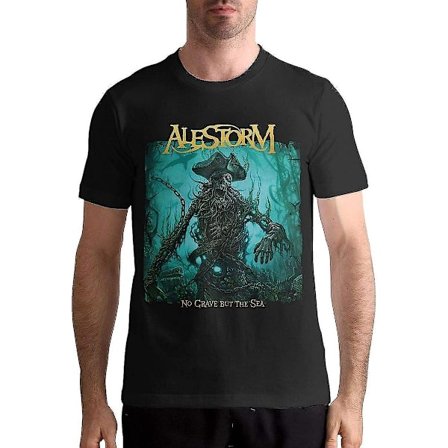 Alestorm T-shirt Herr anpassade mönster kortärmade toppar