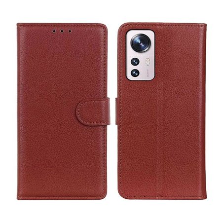 Xiaomi 12 Pro Plånboksfodral med Stativ - Brun