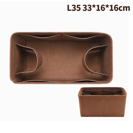 Veske Organizer Filtduk Innsats 25 30 35 Makeup Håndveske Coffe StyleC M