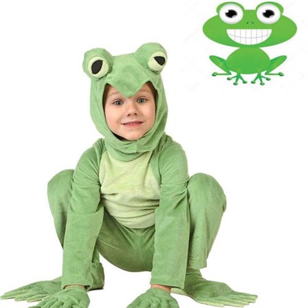 Deluxe Toddler Frog Kostyme - Froskedrakt for Barn