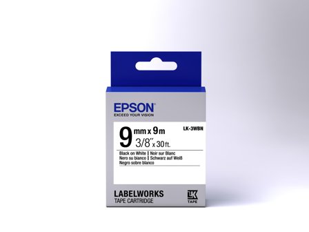 Epson LabelWorks LK-3WBN - merketape - 1 kassett(er) - Rull (0,9 cm x 9 m)