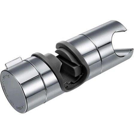 Utskiftbar hånddusjholder, dusjhodeholder, 18-25 mm justerbar diameter, krom ABS (sølv)