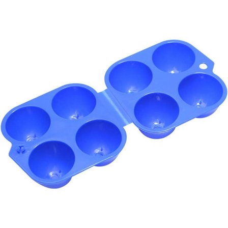 4 æg(11,5*12,5 cm)ABS plast æggebakke bærbar grill udendørs camping picnic stødsikker beholder opbevaringsboks