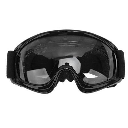 JFJC Kids Dirt Bike Goggles Slagfasthet UV-beskyttelse Motorsykkelbriller for utendørs sykling Ski ATV Off Road Racing Svart