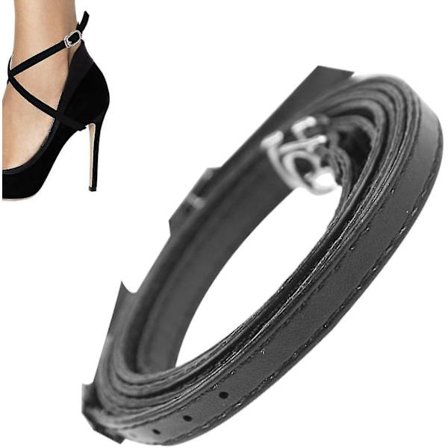 1 Par Skostropper For Hæler, Kvinners Avtakbare Anti-Skli Hælsko Ankelstropper Kunstig Lær Sko Stropper