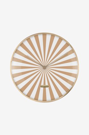 Karlsson - Veggklokke Candy Swirl Dome - Brun - Veggklokker & bordklokker - Fra Homeroom