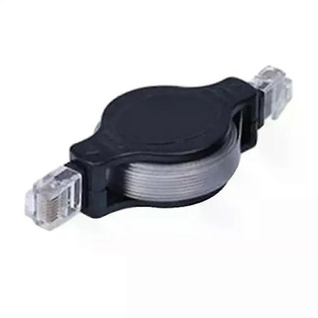 15m 49FT Bærbar Uttrekkbar RJ45 Ethernet-kabel LAN-kabel Internett Nettverkskabel