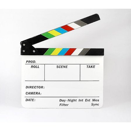 Video/foto rekvisitter, akrylplade, instruktørens klaptræ