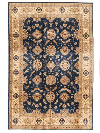 Oriental Ziegler Rug 203X302 Brown/Black Wool, Afghanistan