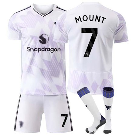 2526 Manchester United Bortedrakt Fotballsett Barn NR.7 Mount