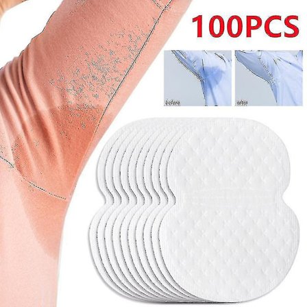 100 st/set Underarm Pads Kläder Svettavvisande Deodorant Pads Armhåla Vård Svettabsorberande Pads Deodorant För Kvinnor Män