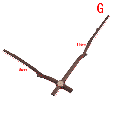 Wooden Pointers DIY veggklokke visere 12 tommers klokke Quartz Repl G