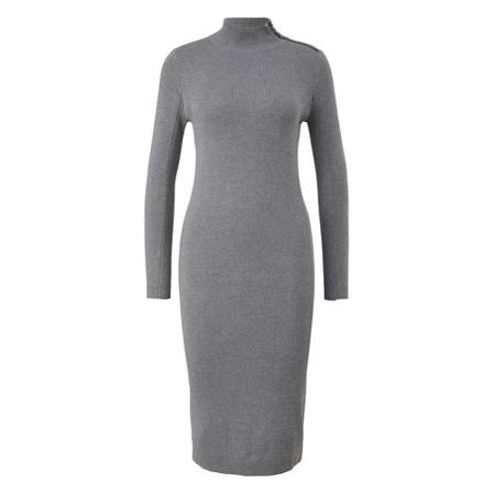 Comma, Knitted Dresses Grijs, Dames, Maat:M