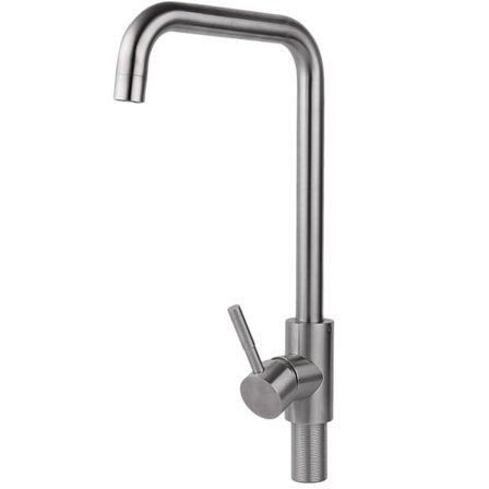 304 Rustfrit Stål Sort Væghængt Vandhane Havevandhane til Badeværelse (#1)