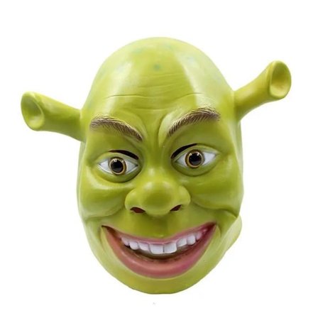 Shrek Latexmaske, En Størrelse