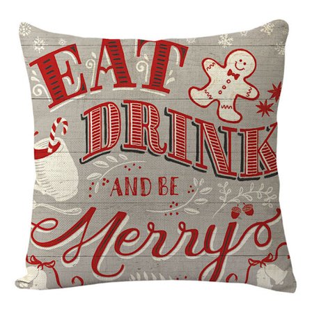 Hjemmesofa Nordisk pude pudebetræk rød ternet 2 stk julepudebetræk linned