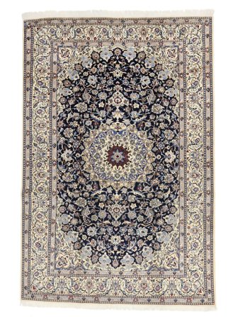 Hand Knotted Nain Fine 9La Rug 204X297 Wool Brown/Grey