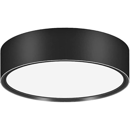 Moderni ja ohut eteisen kattovalaisin, musta pyöreä alumiininen LED-kattovalaisin