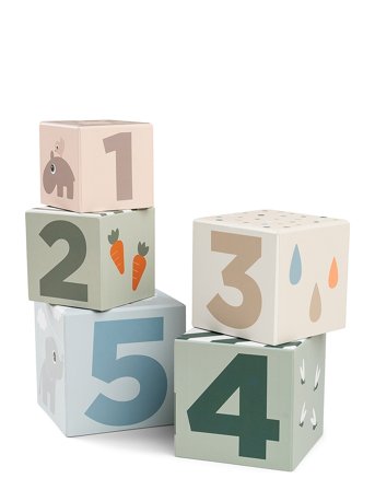 Done by Deer Stableklodser 5 Stk. Deer Friends Farvemix - Multi/patterned - ONE SIZE