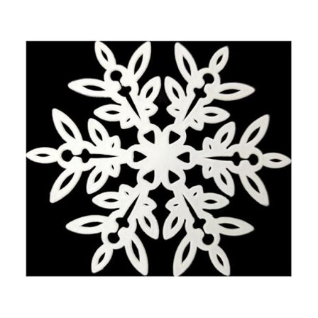 50 stk. Plast Hvide Snefnug Dekorationer Jul Vinterdekorationer Julehængende Vedhæng Til Vinter Juletræer