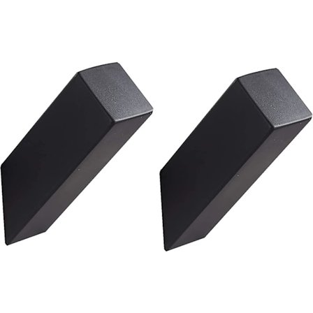 Mustat seinäkoukut kylpyhuoneeseen 2 kpl - 304 ruostumaton teräs pyyhekoukku Moderni kylpyhuoneen ovikoukku seinäkiinnike