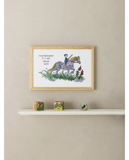 Broderikit Fødselsbillede Emil fra Lønneberg - Permin