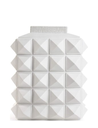 Jonathan Adler Charade Studded Vase - White - H:20CM